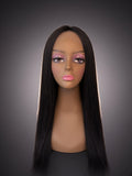 Long Straight Black Lace Front
