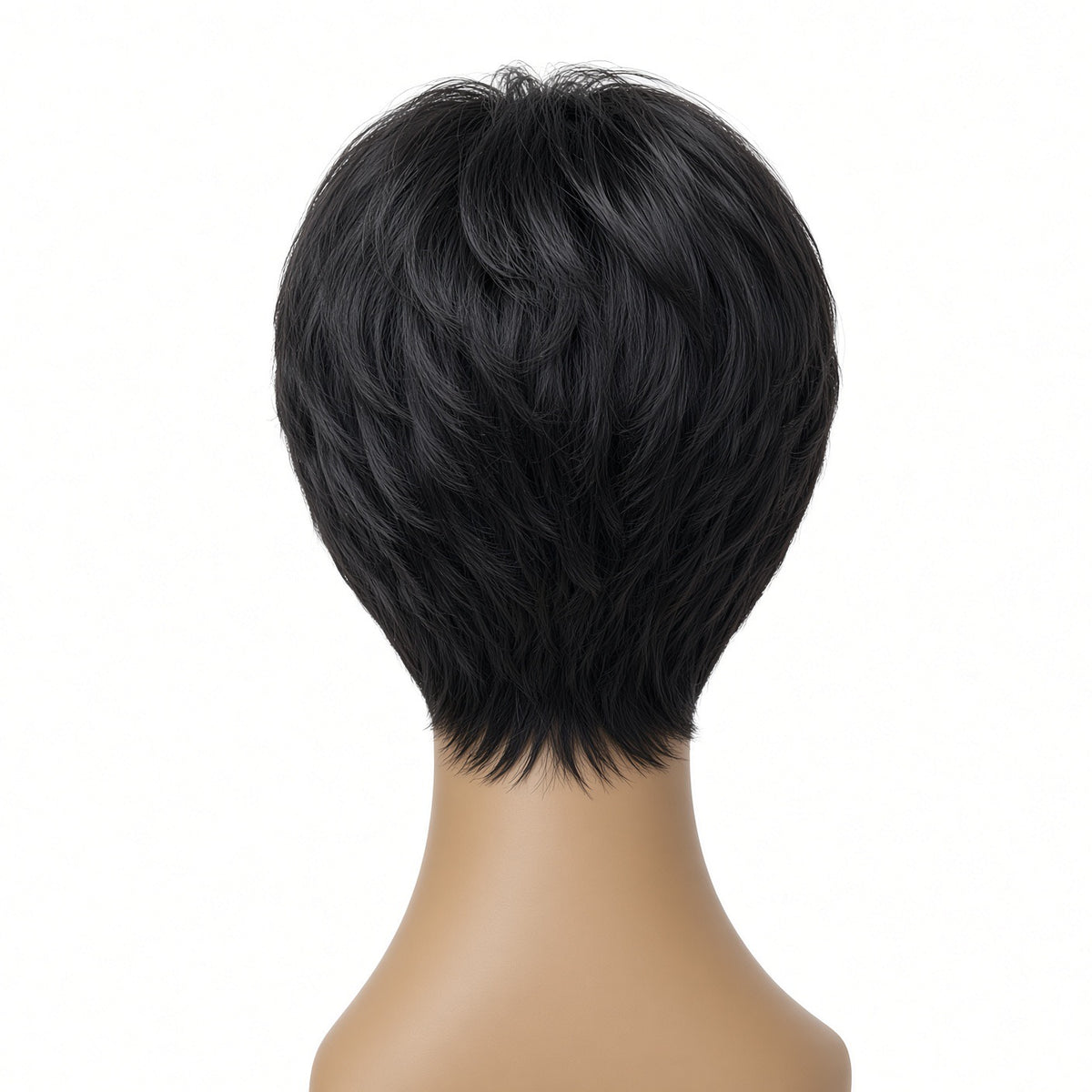 Jet Black Pixie Cut Wig – Soft, Layered & Effortless